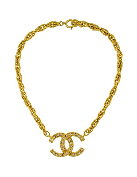 gold chain chanel necklace|Chanel Necklaces .